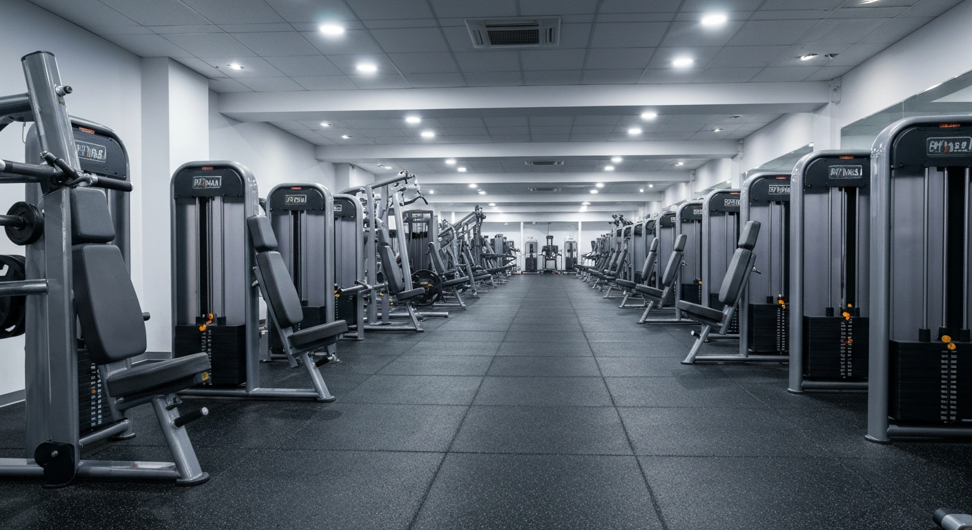 AUN'S GYM フィットネスエリア全景